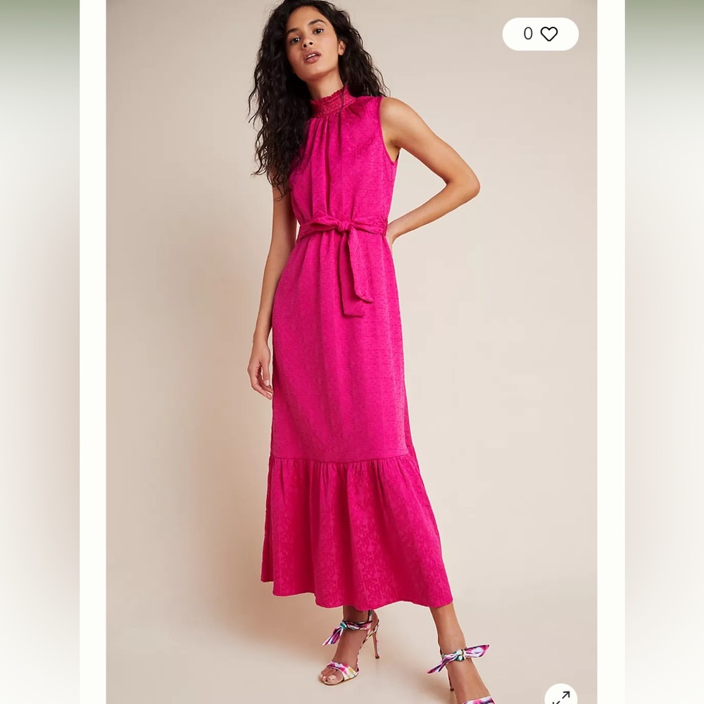 Andreas Flounced Midi Dress